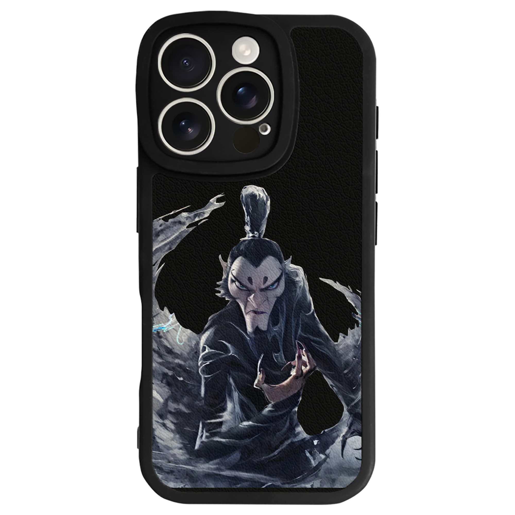（画像用） Ne Zha 2 ナタ 魔童の大暴れ 【iPhone 16シリーズ対応】シリコンスマホケース（レザー調） 材質：シリコン